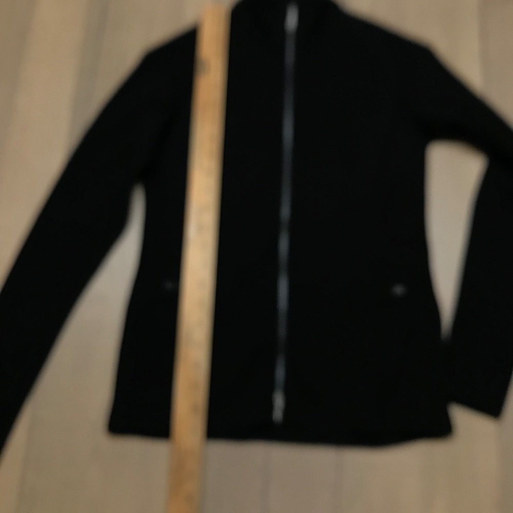 Ibex Shak Merino Wool Jacket Womens Size S Black Full Zip Outdoor Pockets Hiking - Picture 10 of 12
